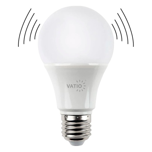 [22187A] BOMBILLO LED 9W CON SENSOR DE MOVIMIENTO 6400K 110V-240V  (04389)