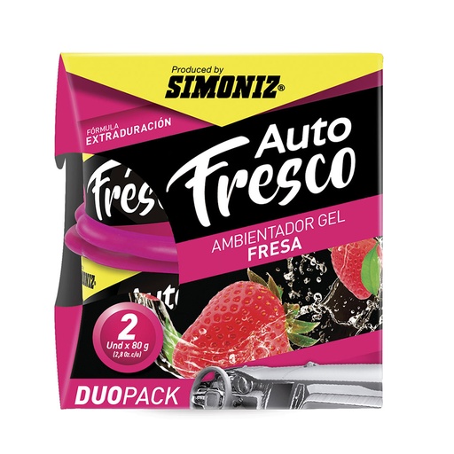 [15989A] AMBIENTADOR SHICK EN GEL FRESA 80GRS X UNIDAD