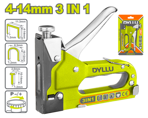 [22769] GRAPADORA TAPICERIA 3 EN 1 FUERZA AJUSTABLE (4 - 14 MM) DYLLU (DTGU2614) 