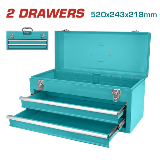 [23044] CAJA HERRAMIENTAS 520X243X218MM METALICA INDUSTRIAL SUPER TOTAL  (THPTC202)