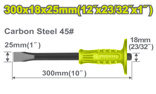 [22801] CINCEL PLANO 1" X 10"DYLLU (DTCC1302)