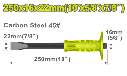 [22800] CINCEL PLANO 7/8" X 10"  DYLLU (DTCC1301)