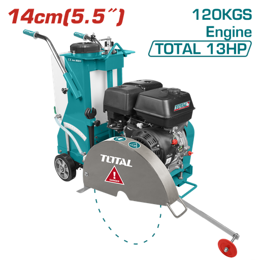 [23256] CORTADORA ASFALTO/CONCRETO GASOLINA 16″  13HP CAP TANQUE 2,8L SUPER TOTAL (TP1016-2)