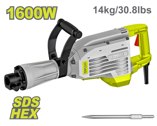 [22910] DEMOLEDOR SDS HEX 1600W 45 JOULES INDUSTRIAL  DYLLU (UDTDB1D80)