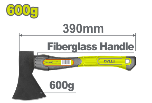 [22786] HACHA 600G MANGO DE FIBRA DE VIDRIO DYLLU (DTHM6306)