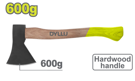 [22797] HACHA 600G MANGO MADERA DYLLU (DTMB6306)