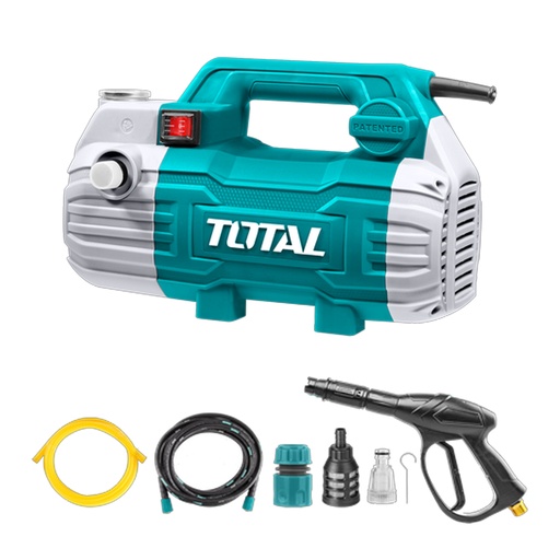 [23054] HIDROLAVADORA DE ALTA PRESION 1500W 110-120V 100 BAR (1450PSI) INCLUYE ACCESORIOS INDUSTRIAL SUPER TOTAL (UTGT11236)