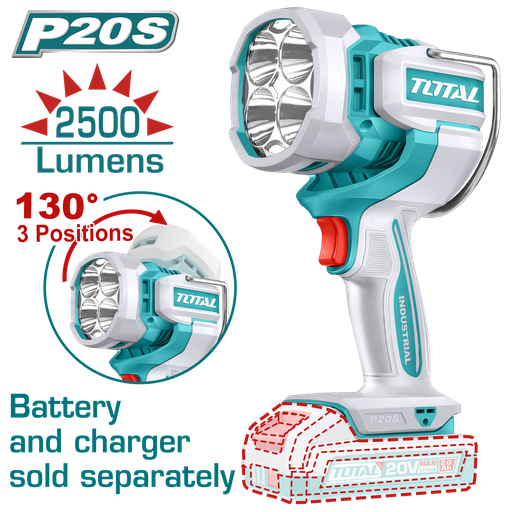 [23230] LAMPARA DE TRABAJO INALAMBRICA 2500 LUMENES 20V  (TWLI20885)