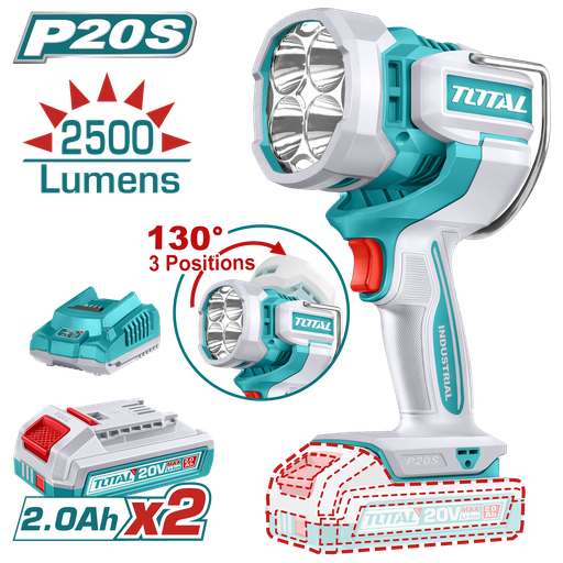 [23231] LAMPARA DE TRABAJO INALAMBRICA 2500 LUMENES 20V  (UTWLI20887)