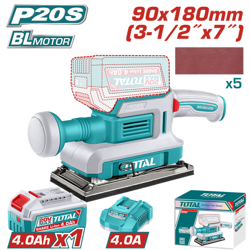 [23225] LIJADORA DE PALMA INALAMBRICA  3-1/2 X 7" 20V  (UTFSLI20313)