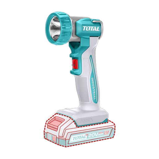 [23111] LINTERNA INALAMBRICA 470 LUMENES 20V INDUSTRIAL BATERIA Y CARGADOR NO INCLUIDO SUPER TOTAL (TWLI2058)