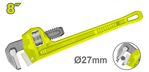 [22752] LLAVE TUBO 8" DYLLU (DTPW1108)