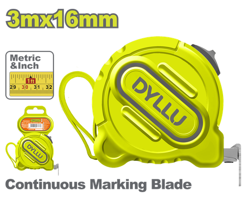 [22820] METRO 3 MTS HOJA 16MM DYLLU (DTMT1210)
