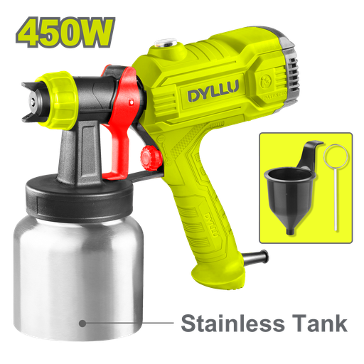 [22912] PISTOLA PINTAR ELECTRICA 800ML 450W VASO METALICO DYLLU (UDTEG1A02)
