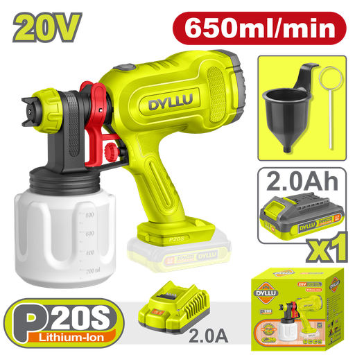 [22692] PISTOLA PINTAR INALAMBRICA 800ML 20V DYLLU (UDTSU30664)