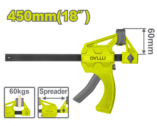 [22763] PRENSA SARGENTO DE BARRA 18" DYLLU (DTCP4318)