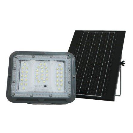 [13950C] REFLECTOR LED 100W LUZ DIA + PANEL SOLAR (IP65) (6400K)(23071) CON SENSOR  
