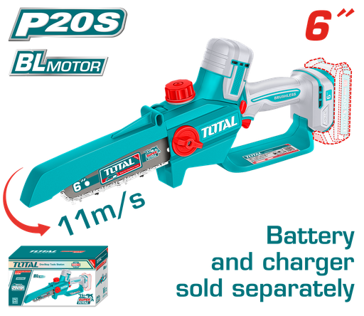 [22997] SIERRA MINI INALAMBRICA 6"  20V CARGADOR SE VENDEN POR SEPARADO  INDUSTRIAL  SUPER TOTAL (TGSLI2066)