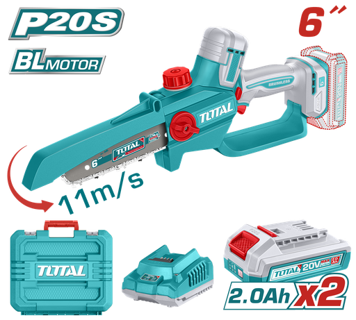[22677] SIERRA MINI INALAMBRICA 6"  20V INDUSTRIAL INCLUYE 2  BATERIA 2.0AH  Y CARGADOR  TOTAL (UTGSLI20662)