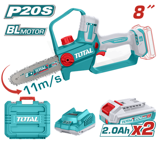[23133] SIERRA MINI INALAMBRICA 8"  20V INDUSTRIAL INCLUYE 2  BATERIA 2.0AH  Y CARGADOR  TOTAL (UTGSLI20882)