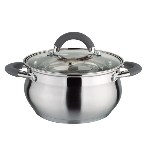 [IH300994] OLLA ACERO INOX 22CM CON TAPA HOME ELEMENTS