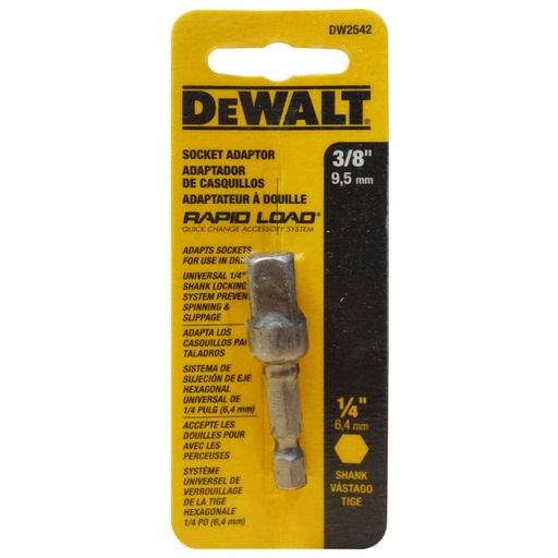 [10189] ADAPTADOR A CUADRANTE DEWALT 3/8(DW2542)