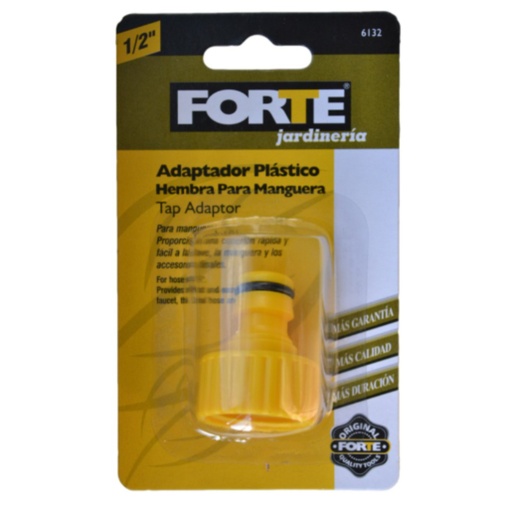 [IH5583] ADAPTADOR PLASTICO HEMBRA P/MANGUERA FORTE (0006132)