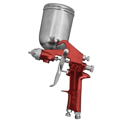 [6232] AEROGRAFO UDUKE PROFESIONAL USA VASO DE 400 CC PISTOLA F-75 ROJA (HT30562)