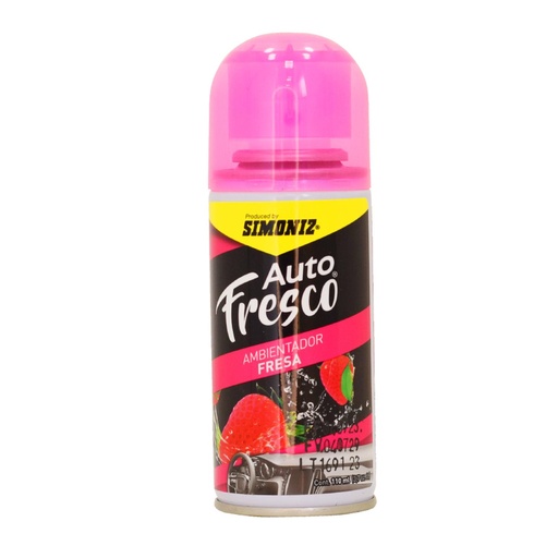 [18619] AMBIENTADOR AUTO FRESCO FRESA 110ML SIMONIZ (108035)