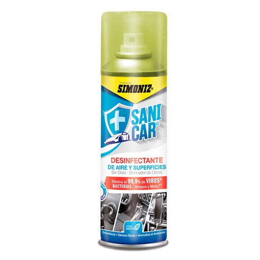 [16623] AMBIENTADOR DESINFECTANTE SANICAR CARRO NUEVO CUERO ITALIANO 250ML (207150)