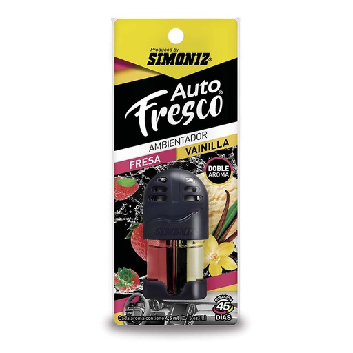 [15986] AMBIENTADOR SHICK SPLASH X 2 FRESA  VAINILLA  4,5ML  (107887)