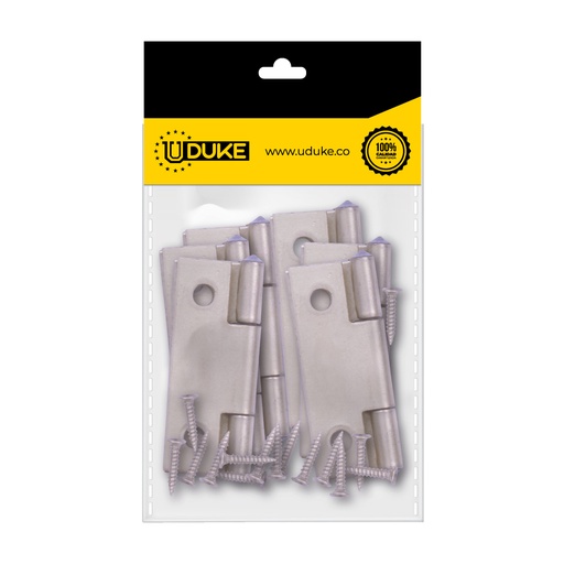 [8391K] BISAGRA COMUN DORADA 1 1-2 C.22 PQT X 6 UDUKE