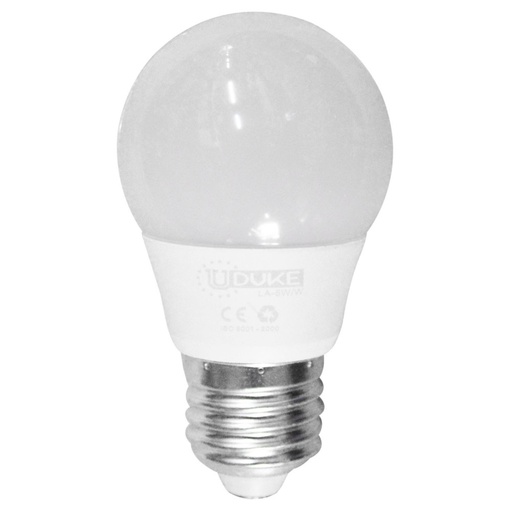 [8792] BOMBILLO LED 5W UDUKE LUZ DIA E27 MULTIVOLTAGE (6500K) (A50) (HT80395) (GARANTIA 2 ANOS)