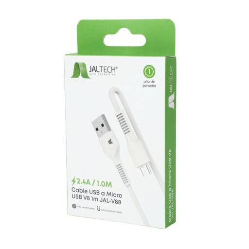 [JA30620] CABLE USB A MICRO USB V8 1M JALTECH (30620)