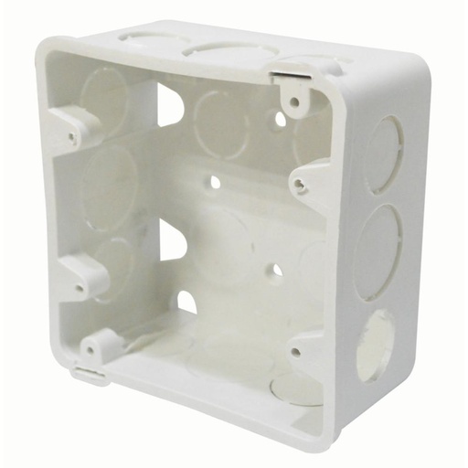 [7600] CAJA PLASTICA 4X4 BLANCA