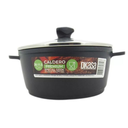 [IH200361] CALDERO INYECTADO 32  X 14.5 CM ANTIADHERENTE C/T (FK9332)(10010190)