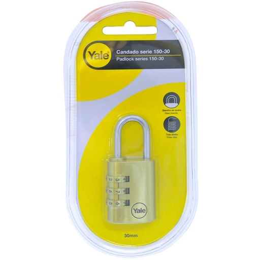 [12052] CANDADO YALE CLAVE 30mm