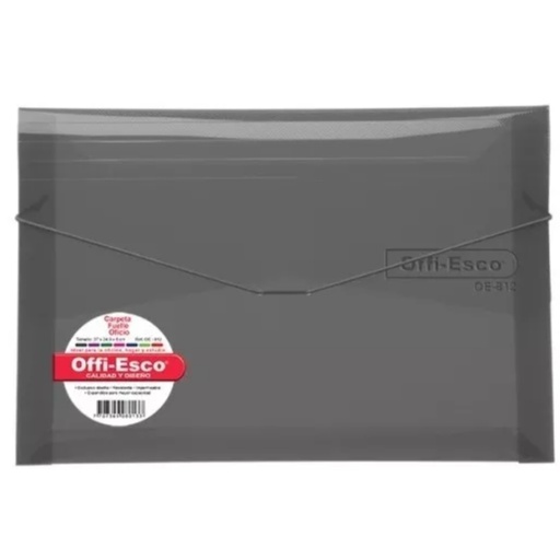 [IH4504] CARPETA FUELLE PLASTICA OFFI-ESCO COLORES SURTIDOS (OE-812)