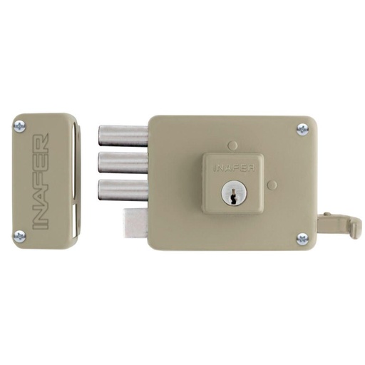 [7935] CHAPA DE S/P INAFER 3 BARRAS ANTI-TALADRO MEGA DERECHA (C-333)(24MDCC0)