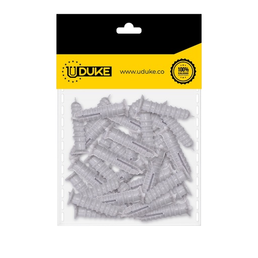 [448K] CHAZO 3/16" PLASTICO ESTRIADO PQT X 40 UDUKE