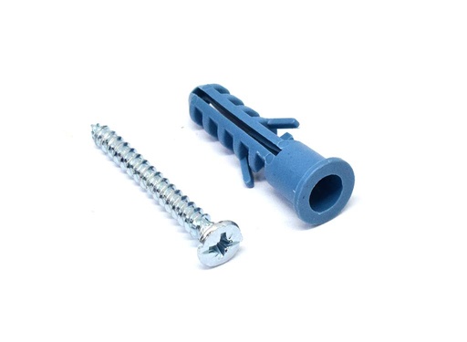 [13606] CHAZO PLASTICO CON TORNILLO 3/8 (HT1240) PAQTX50UND