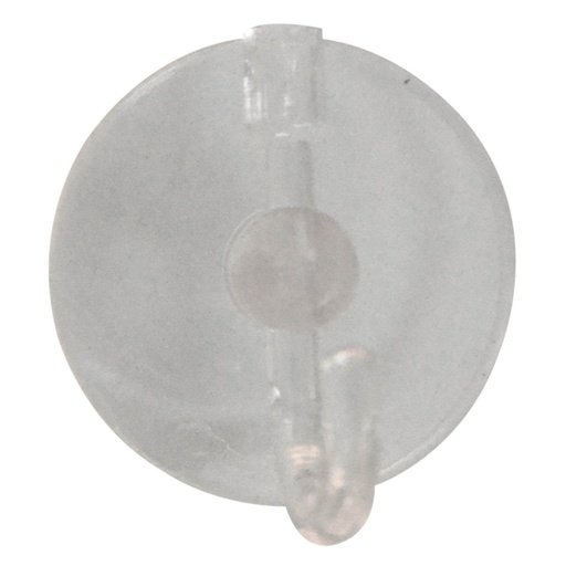 [9212] CHUPA TRANSPARENTE # 4 CON GANCHO PLASTICO