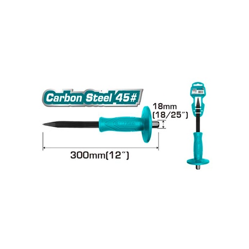 [15517] CINCEL PUNTA 5/8 X 12 CON PROTECTOR TOTAL (THT4221226)