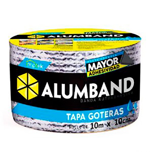 [18731] CINTA ASFALTICA TAPA GOTERAS 10CM X 10 MTS (1.1mm) ALUMBAND (013)
