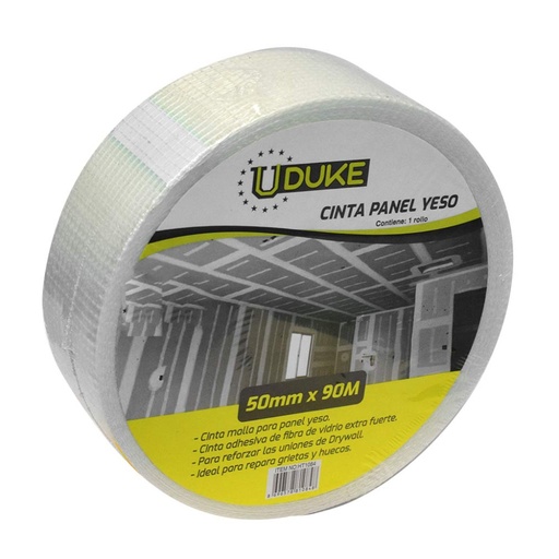 [13474] CINTA PANEL YESO FIBRA VIDRIO  X 90 M UDUKE (HT1084)