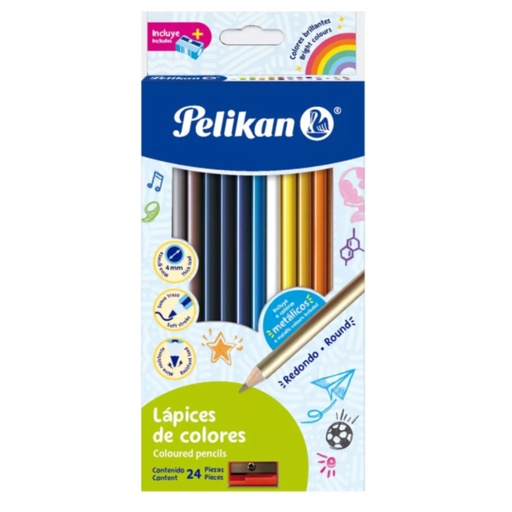 [PA330304] COLOR X24 PELIKAN 4MM LARG RDO/CAR (330304)