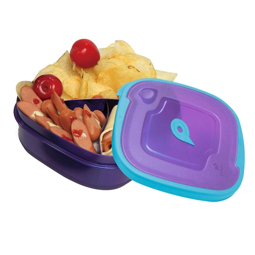 [17241] CONTENEDOR CUADRADO DIVI E  1,1 LT POLIMES