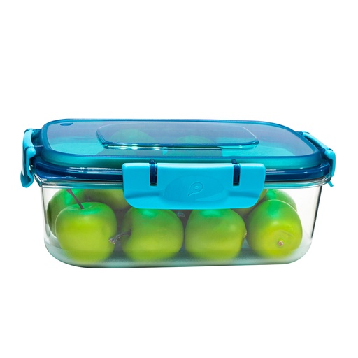 [17236] CONTENEDOR RECTANGULAR TRANSPARENTE No 2 1 LT POLIMES