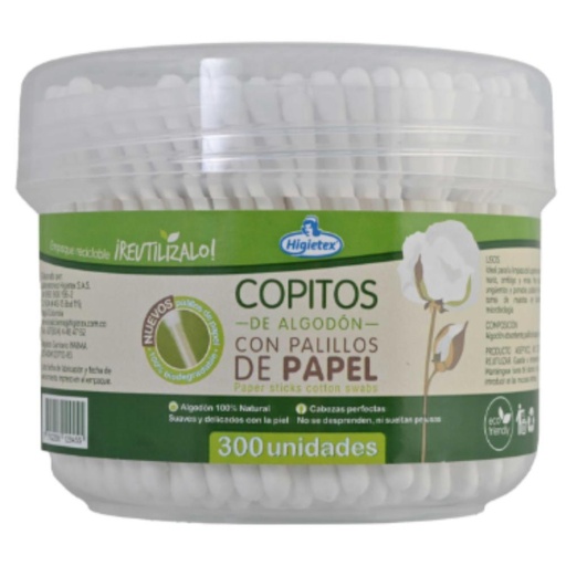 [IH7081] COPITOS ECOLOGICOS TARRO 300 UNIDADES (04041006)