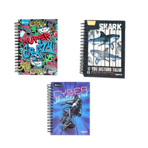 [PA58929] CUADERNO X-PRESARTE ARGOLLADO 7 MATERIAS P/D HOMBRE PEQUEÑO